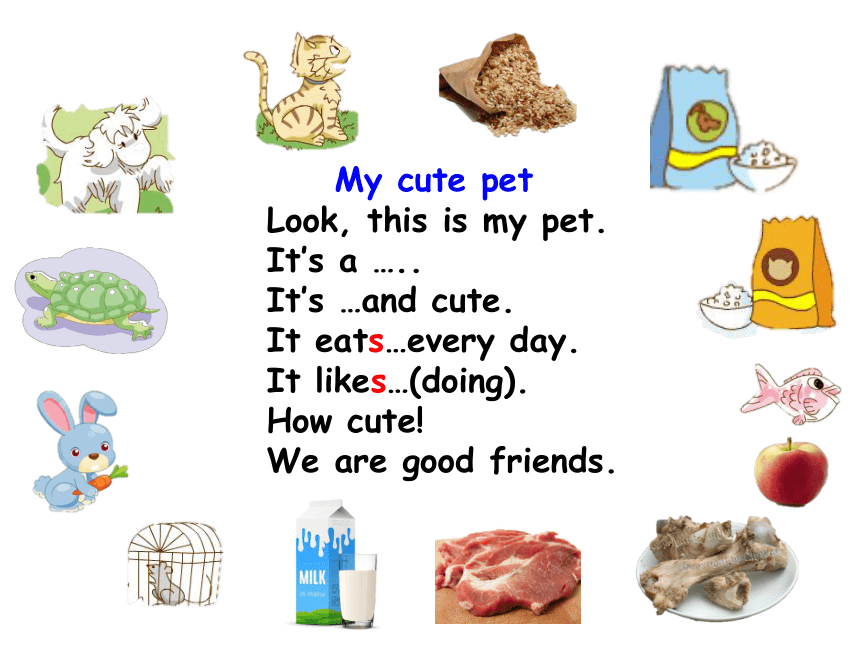 Module 2 Unit 2 Cute animals Period 3（A story of cute animals）课件（46张，内嵌音视频）