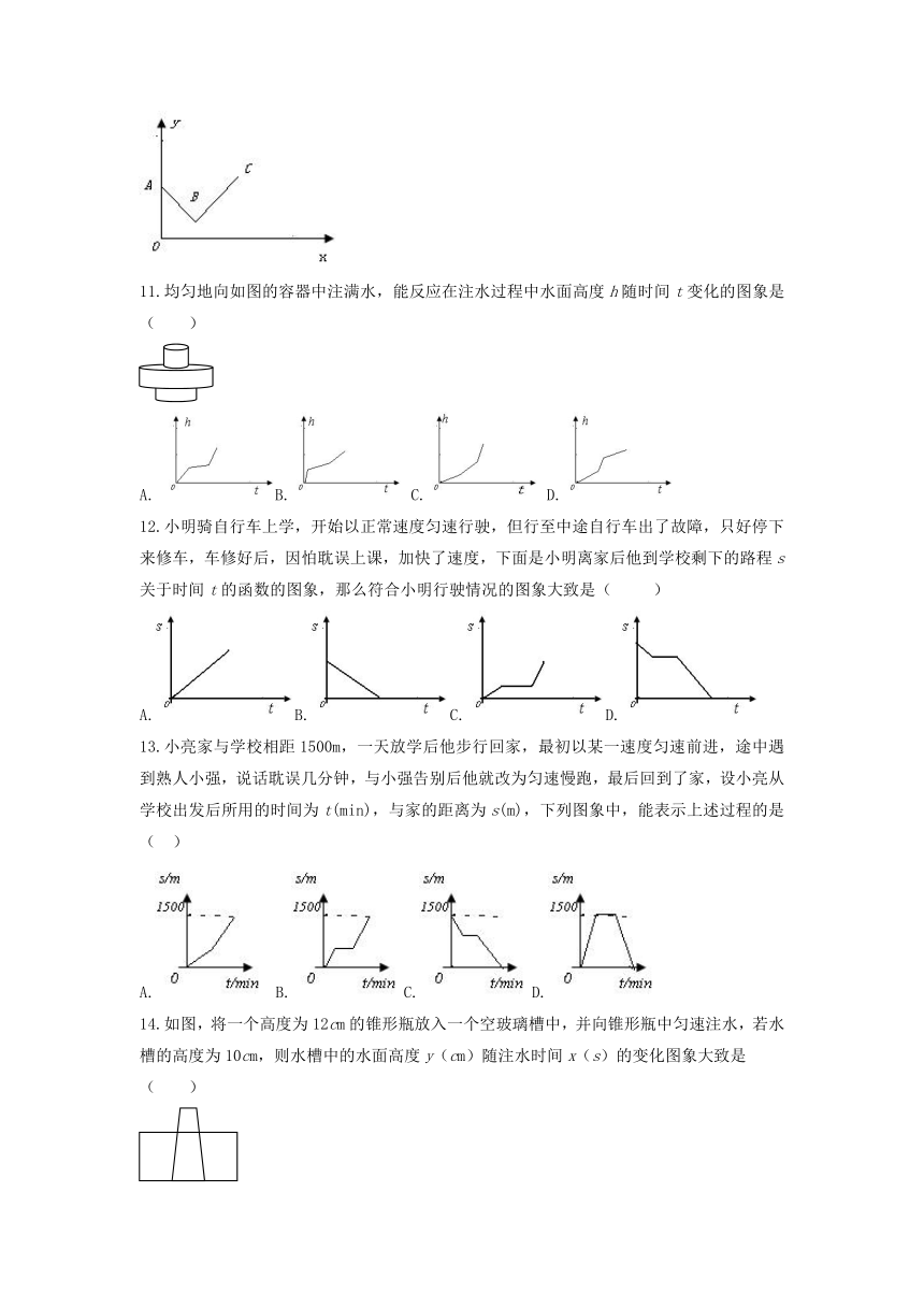 人教版八年级数学下册19.1变量与函数同步课堂练习(含答案)