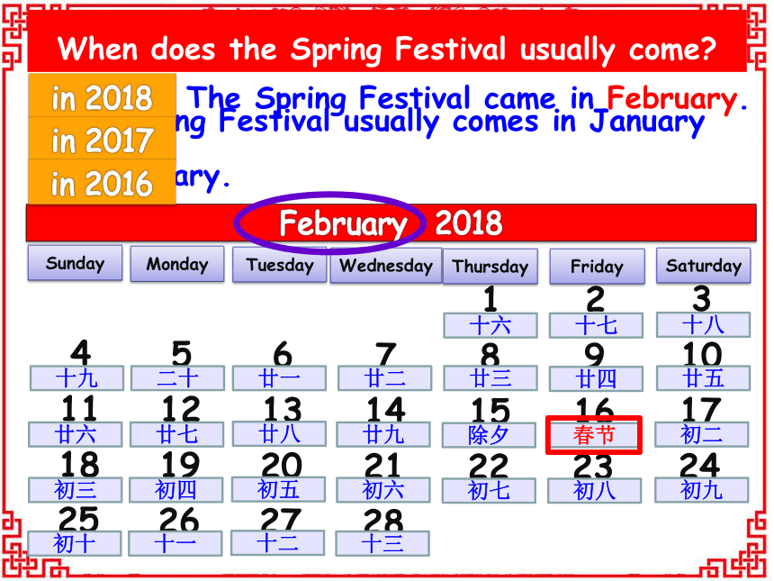 Module 4 Unit 2 Unit 2 Festivals in china（The Spring Festival）课件（28张）