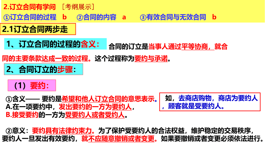 高中政治人教版选修五生活中的法律常识专题 3．2订立合同有学问 课件（共15张PPT）