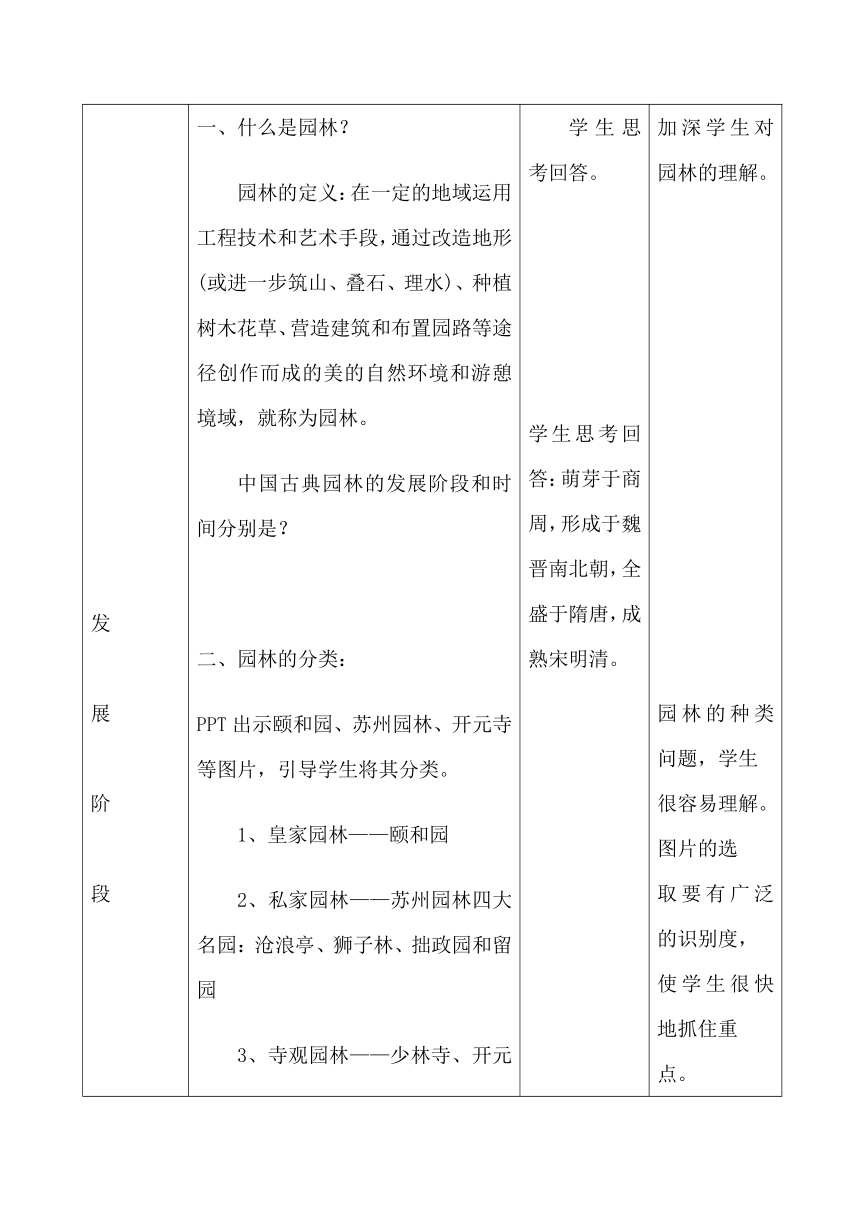 人教版八年级下册 《第五单元 移步换景 别有洞天——中国古典园林欣赏》教学设计