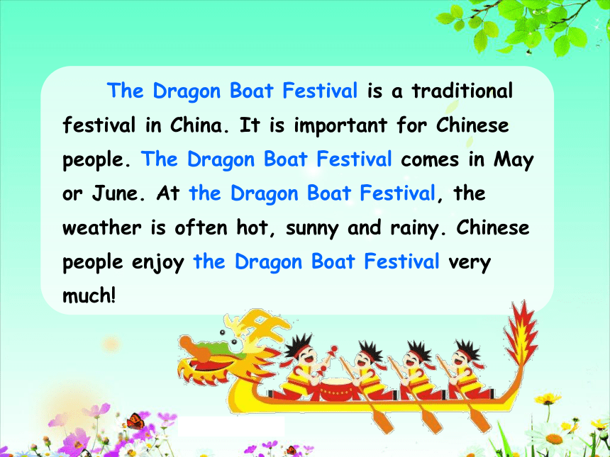 Module 4 Unit 2 Festivals in china（The Dragon Boat Festival）课件（29张）