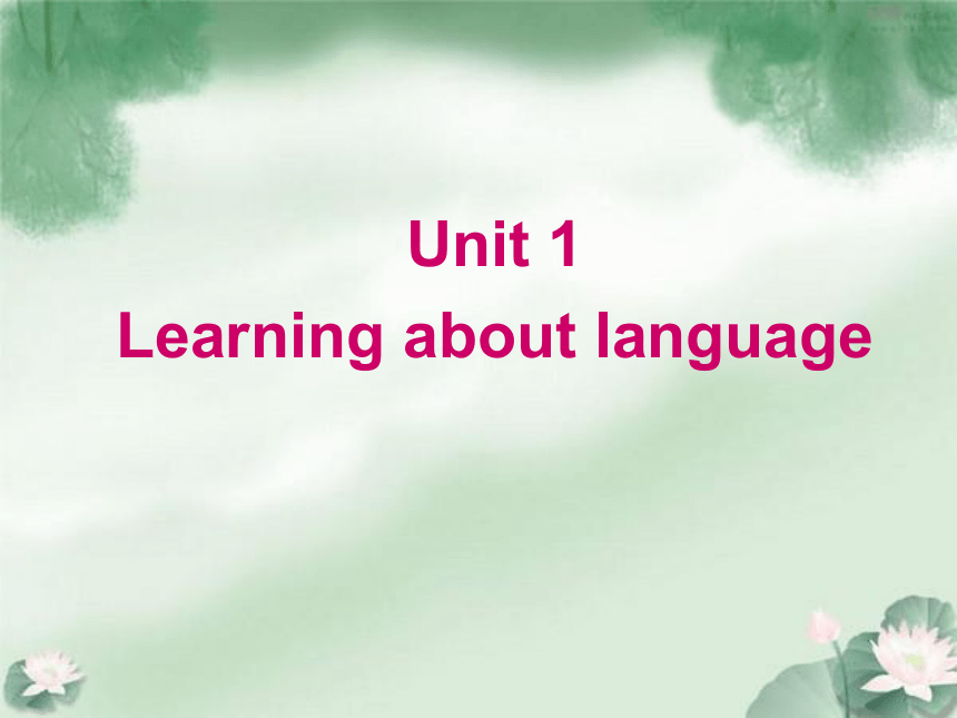 人教英语选修7 Unit1 Learning about Language （共42张PPT）