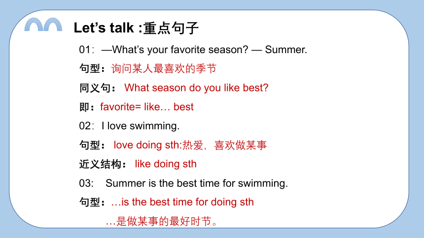 Unit1 What's your  favourite season 复习课件(共34张PPT)