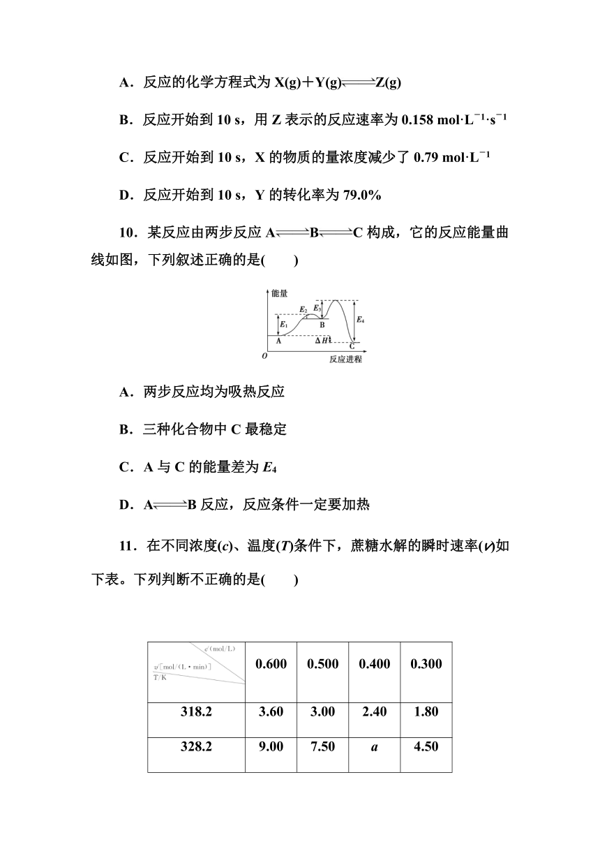 高一化学人教版必修二第二章化学反应与能量检测题  含解析