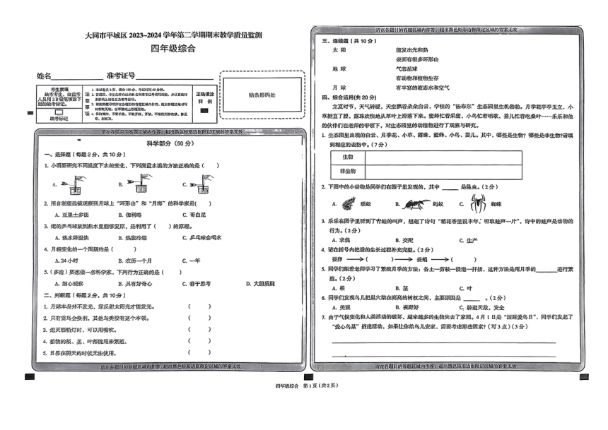 小学文理综