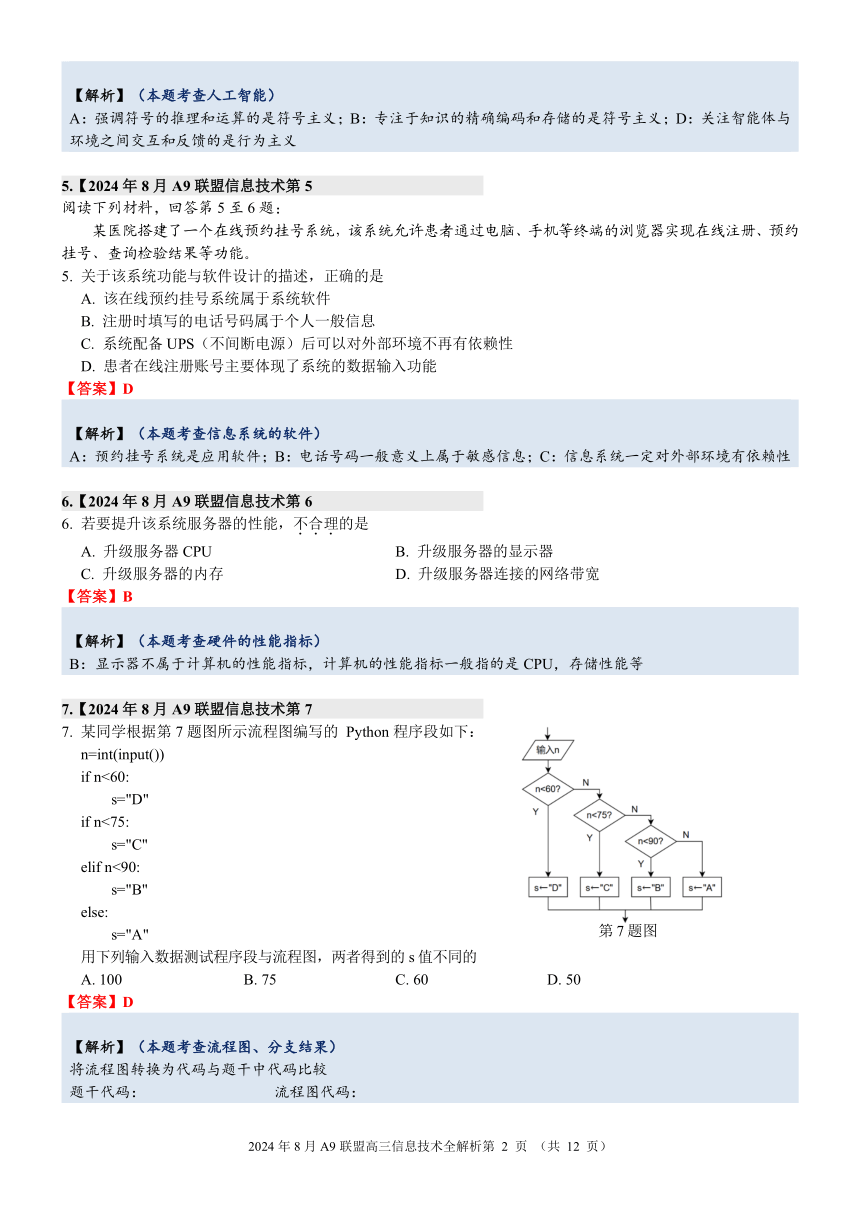 高中信息技术