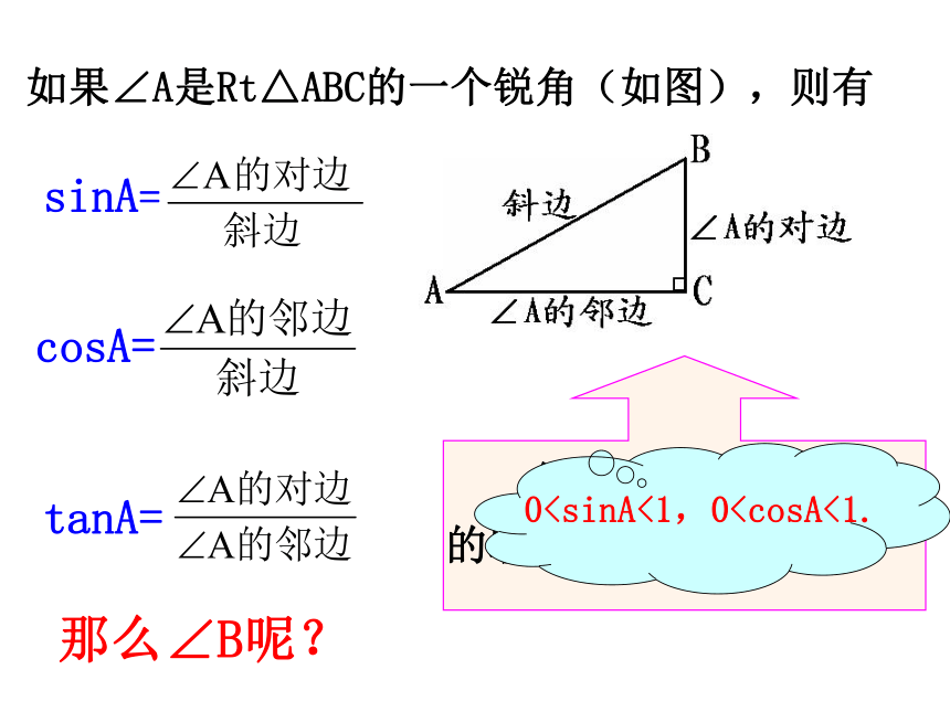 浙教版九年级下册 1.1 锐角三角函数 课件(共28张PPT)