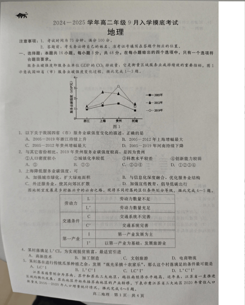 高中地理