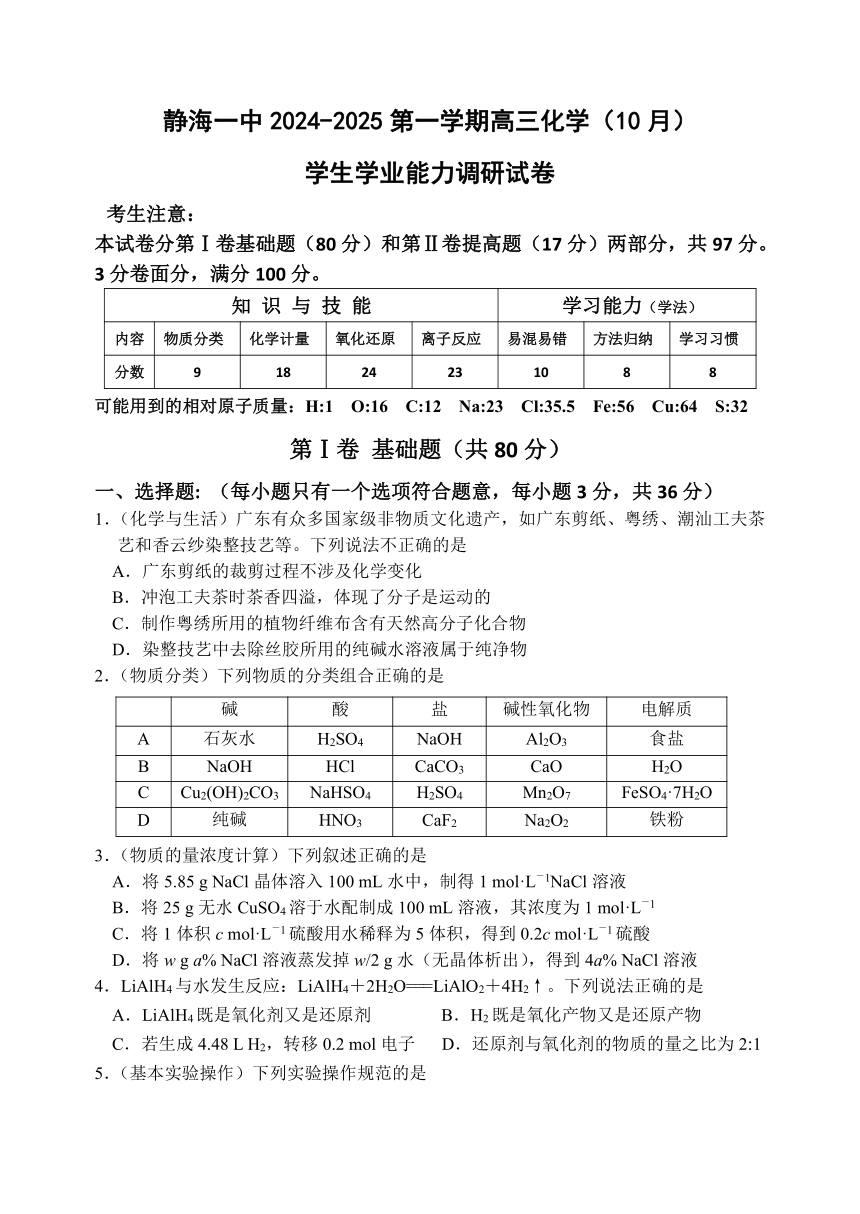 高中化学