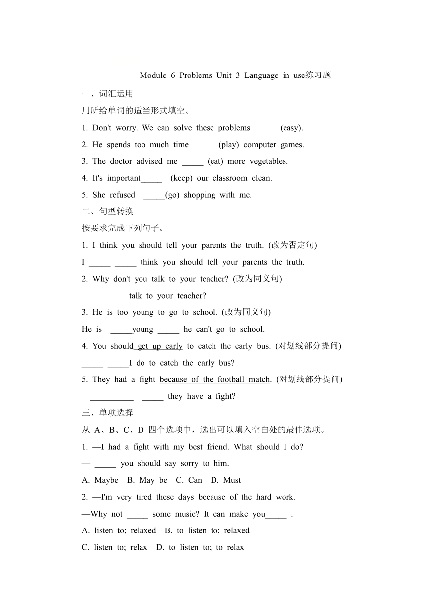 Module 6 Problems Unit 3 Language In Use module-6-problems-unit-3-language-in-use