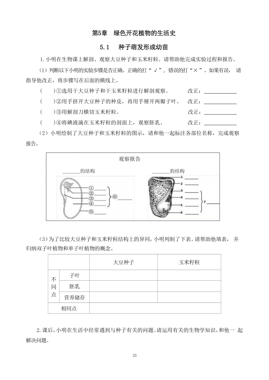 初中生物