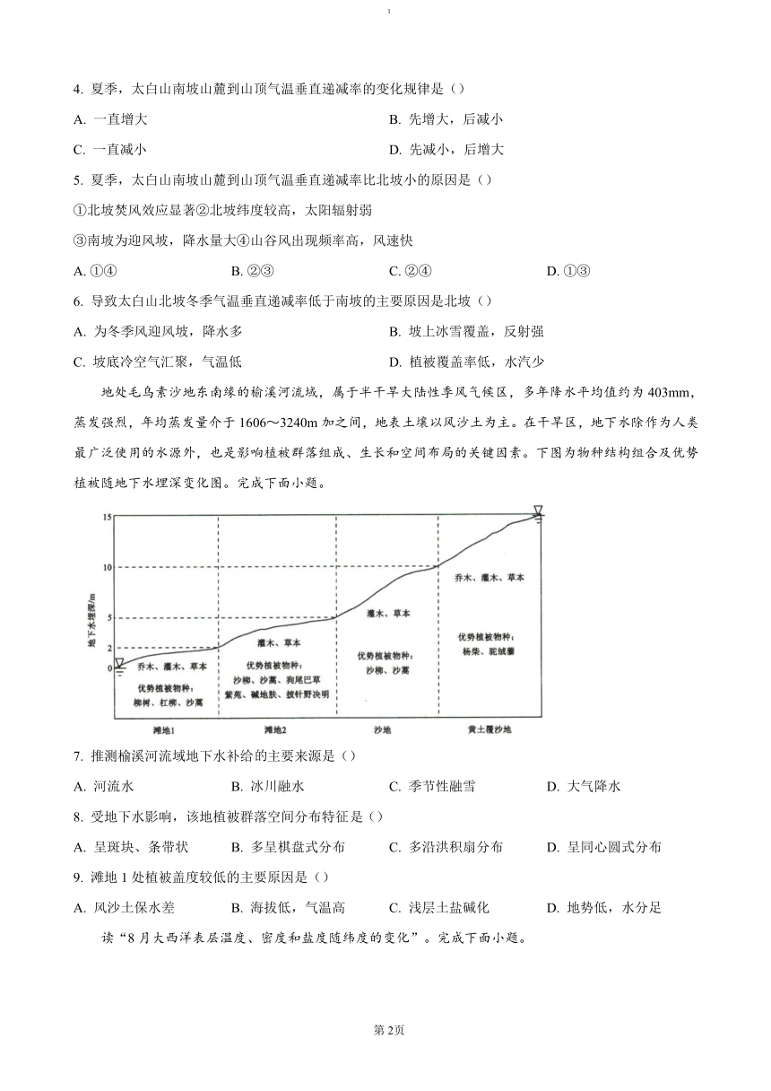 高中地理