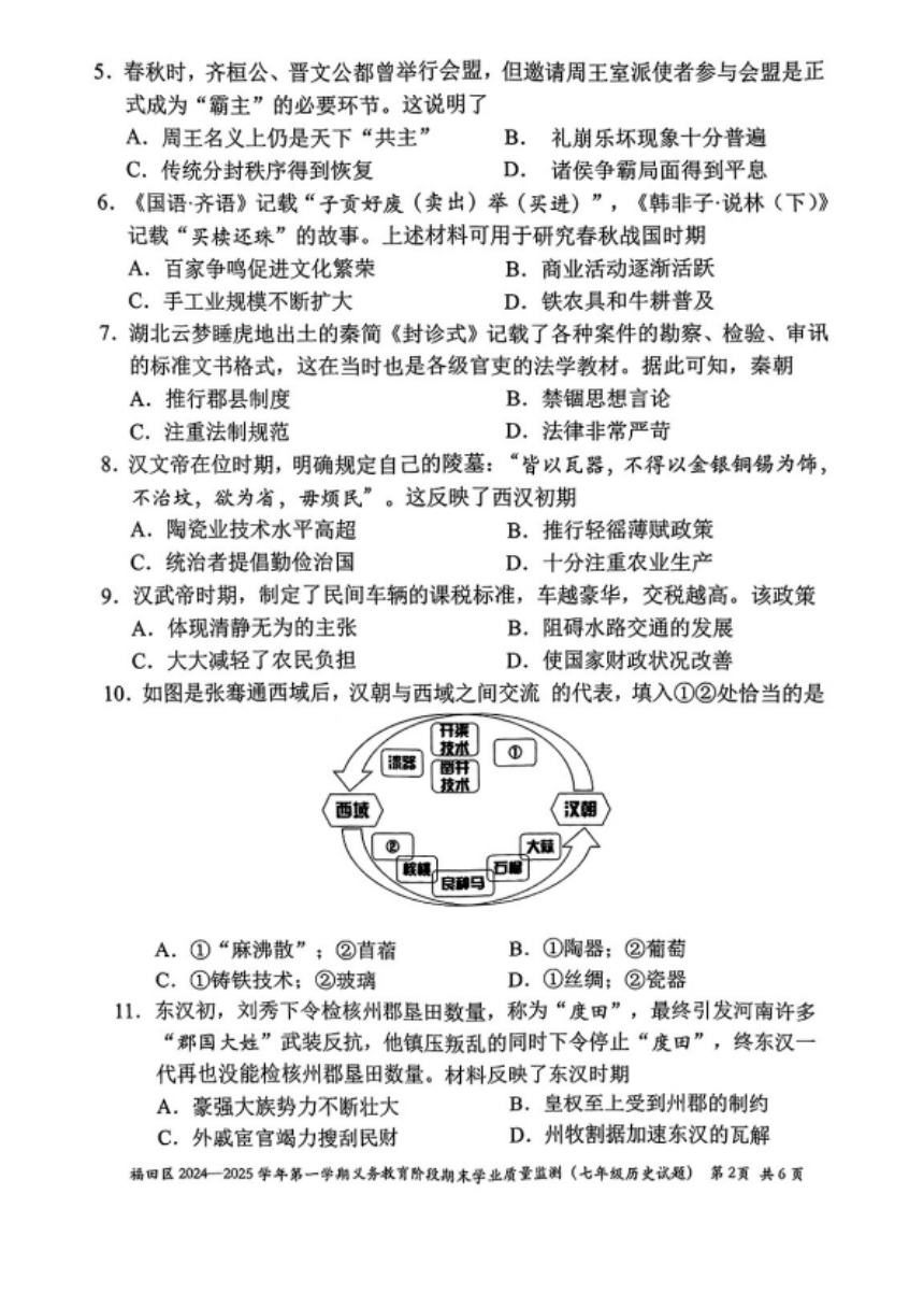 初中历史