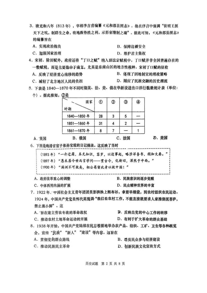 高中历史