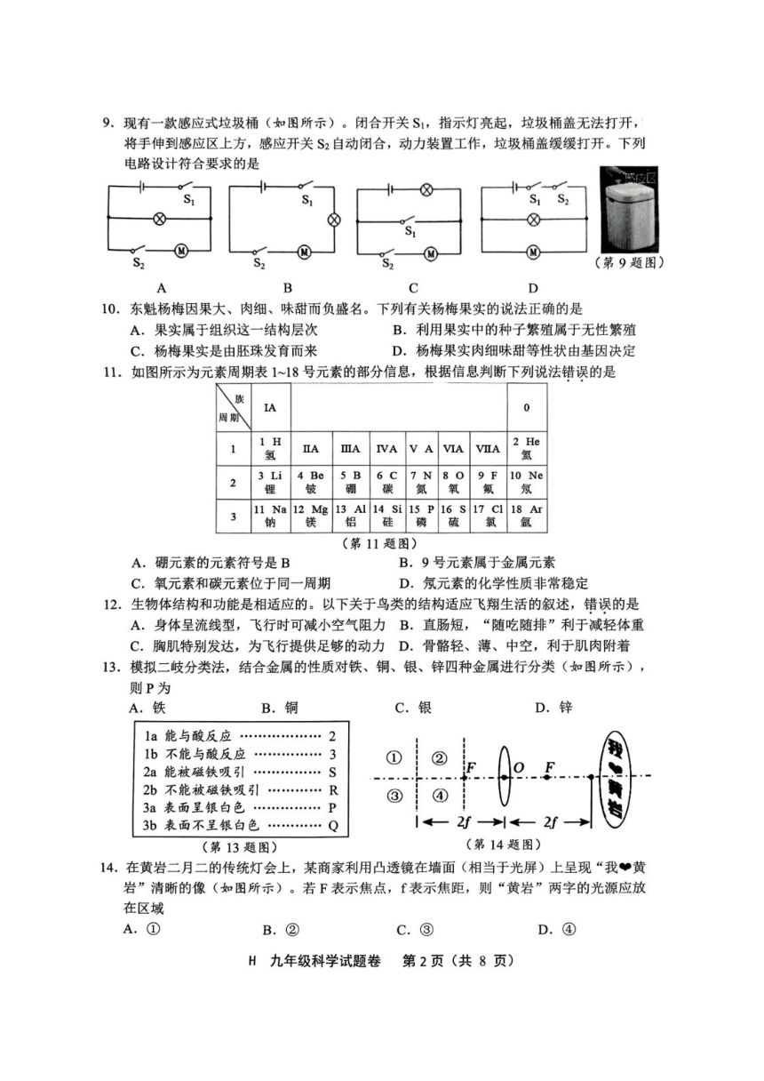 初中科学