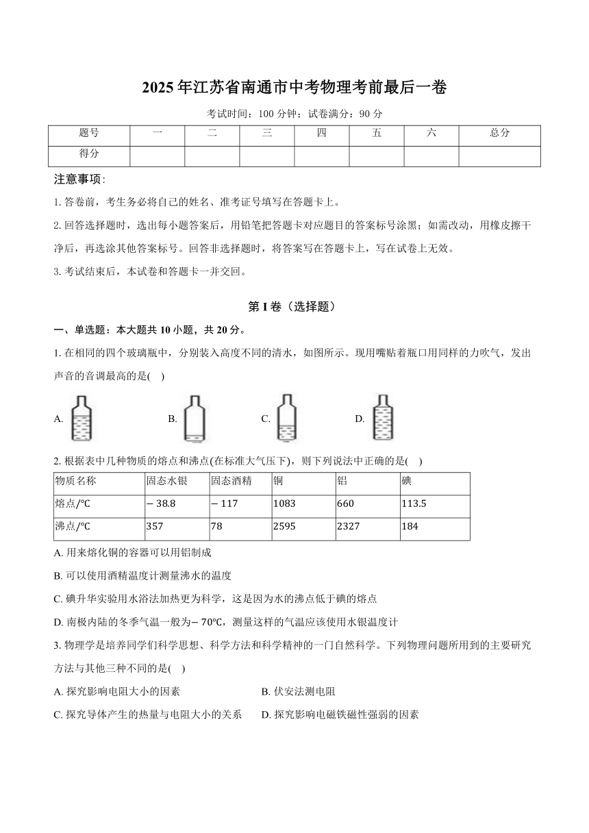 初中物理
