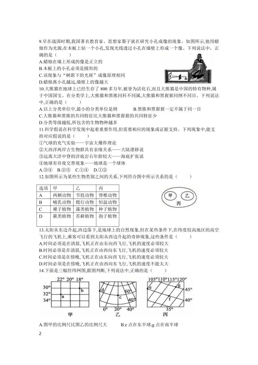 初中科学