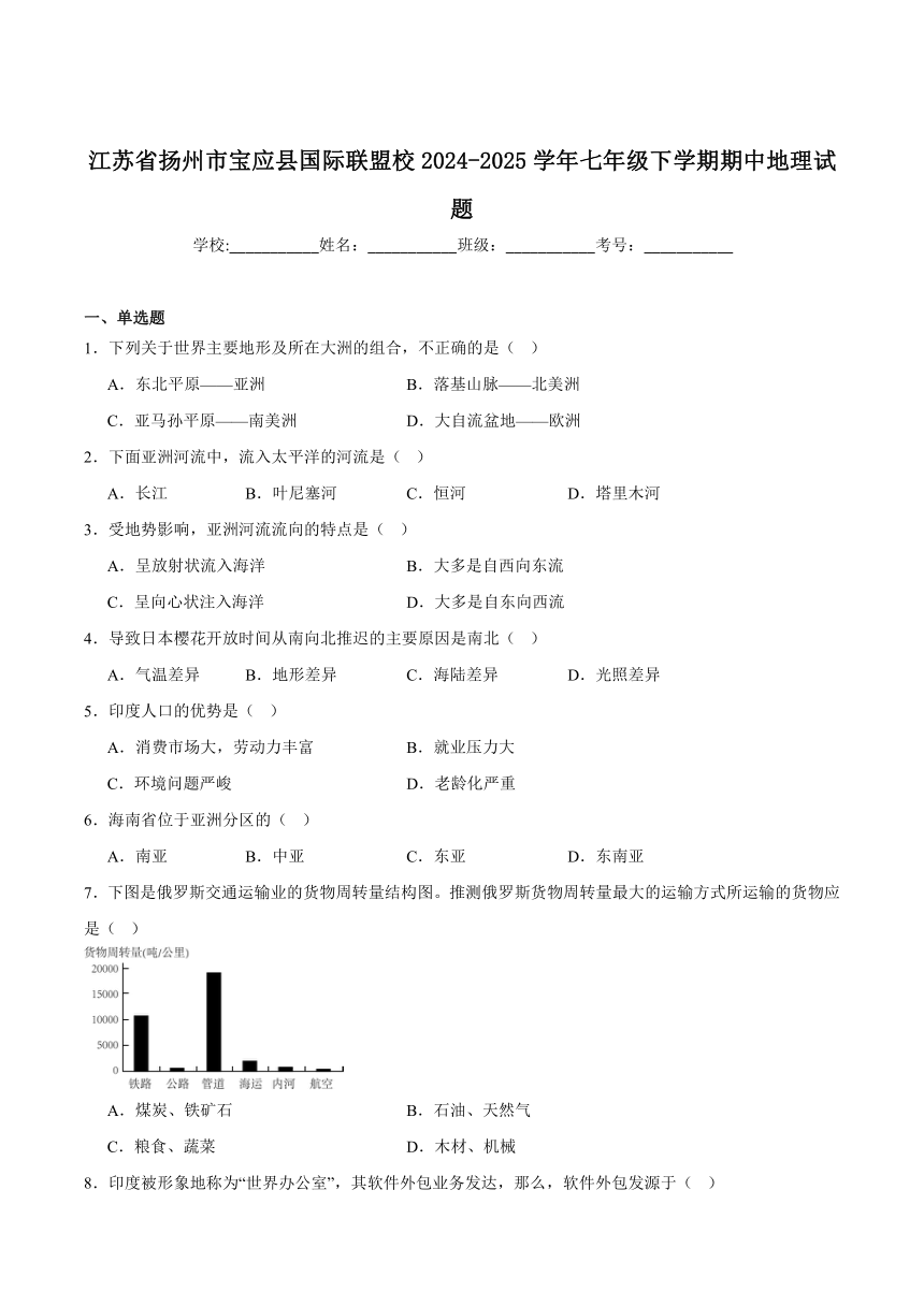 初中地理