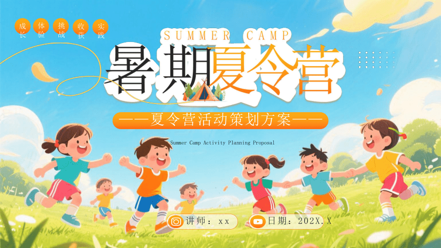 暑期夏令营活动策划方案（中小学通用）课件(共19张PPT)