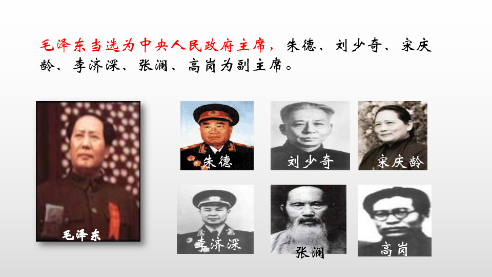 人教部编版历史八年级下册 第1课 中华人民共和国成立  课件(共29张PPT)