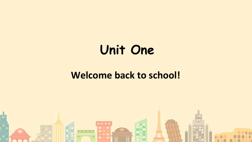 Unit 1 Welcome back to school PA Let’s talk 课件
