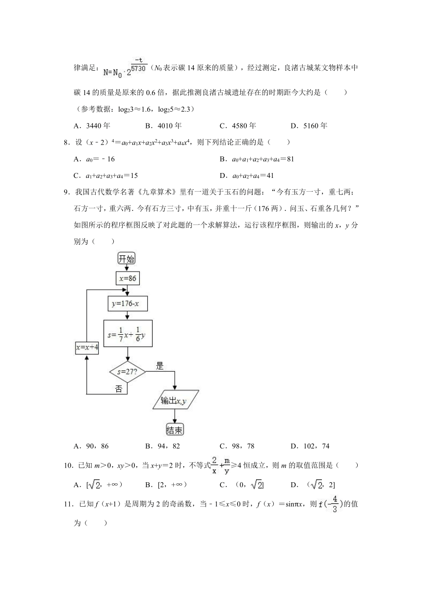 2021-2022学年四川省成都市青羊区高三（上）入学数学试卷（理科）（9月份）（word含答案解析版）