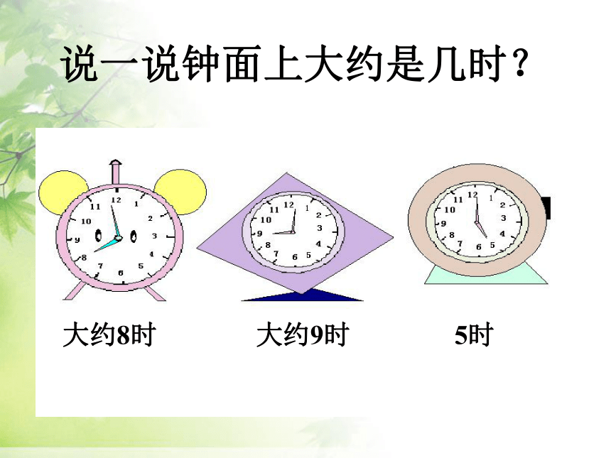 数学一年级上人教版7认识钟表课件 (共16张PPT)