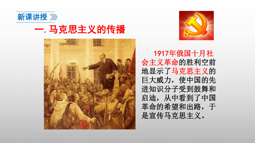 人教部编版八年级历史上册 第14课 中国共产党诞生 课件（共27张PPT)
