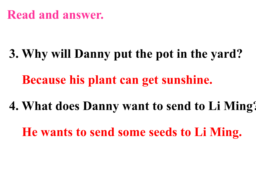Unit 2 Plant a Plant Lesson 12 Danny's Plant教学课件
