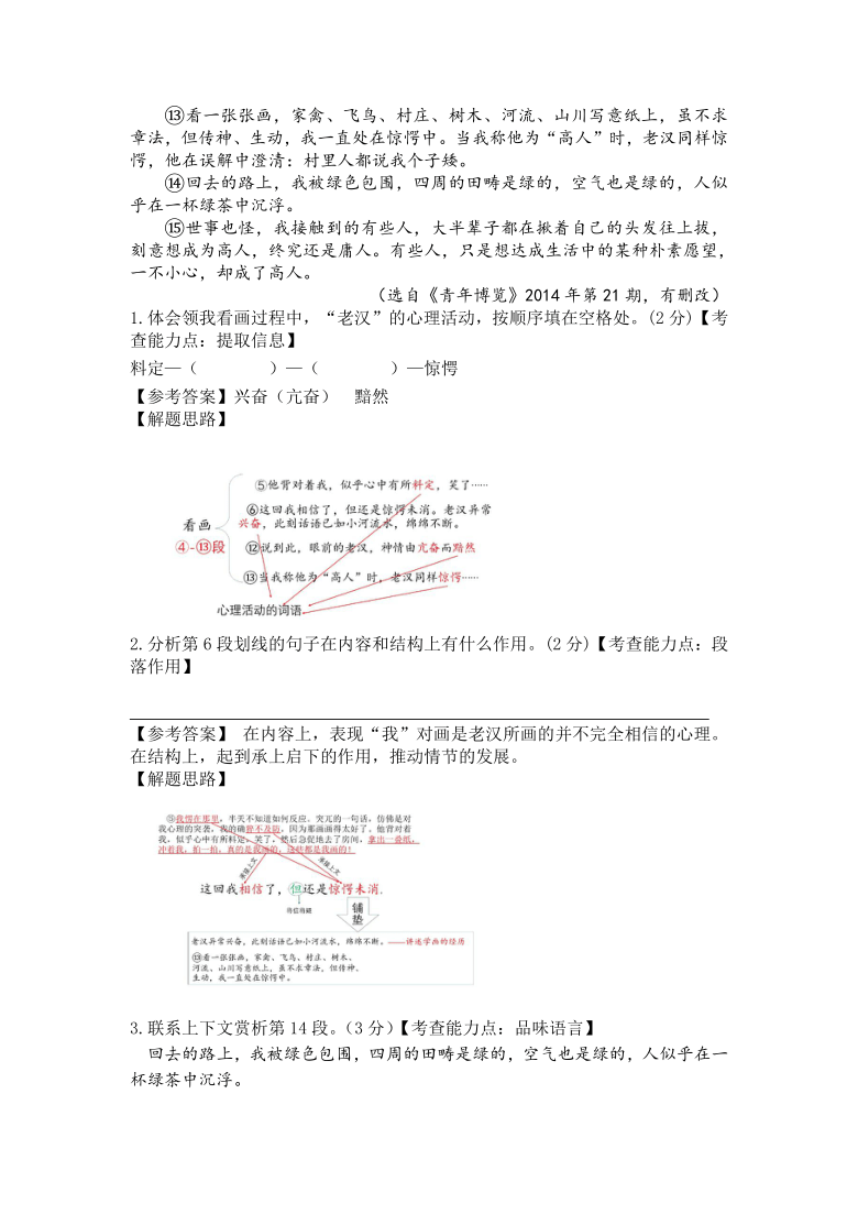 阅读11 乡野高人  初中二级