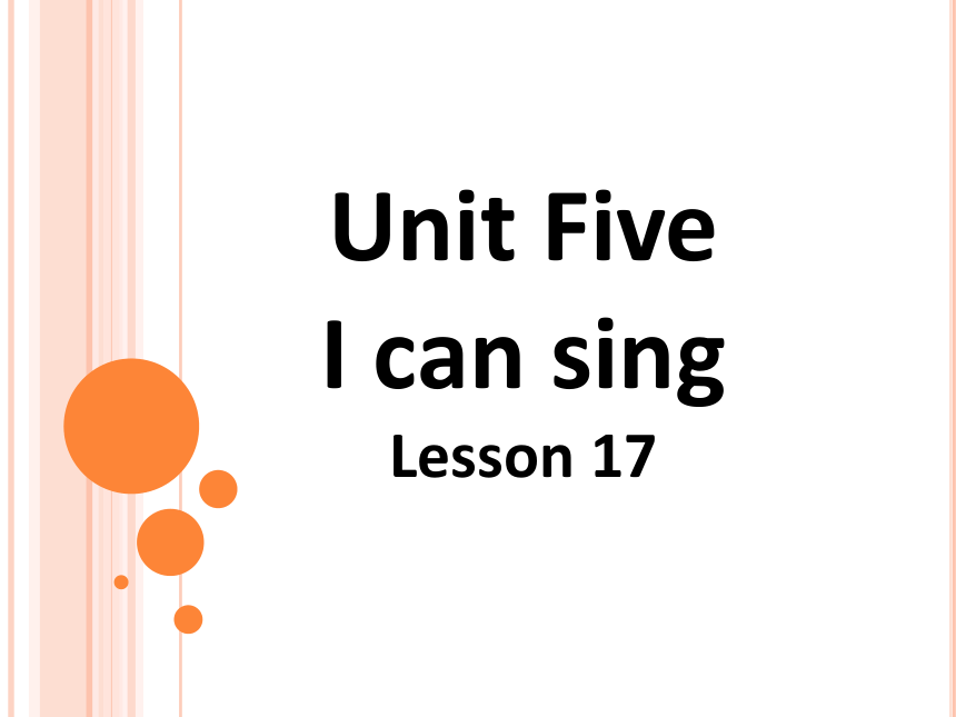 Unit5 I can sing Lesson7 课件（共26张PPT）