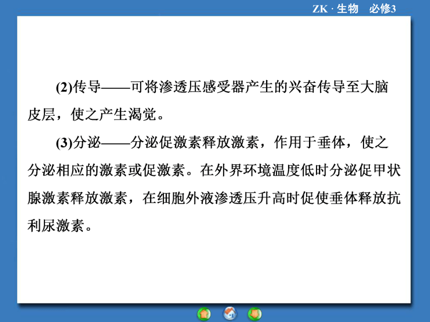 【课堂新坐标，同步备课参考】2013-2014学年高中生物（浙科版）必修3课件：专题归纳课2神经调节、体液调节（共29张PPT）