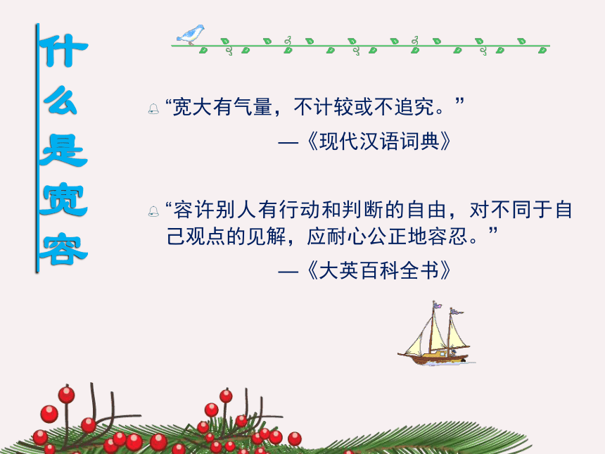 比天空更广阔的是人的胸怀——学会宽容课件