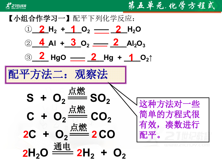课题2 如何正确书写化学方程式 课件