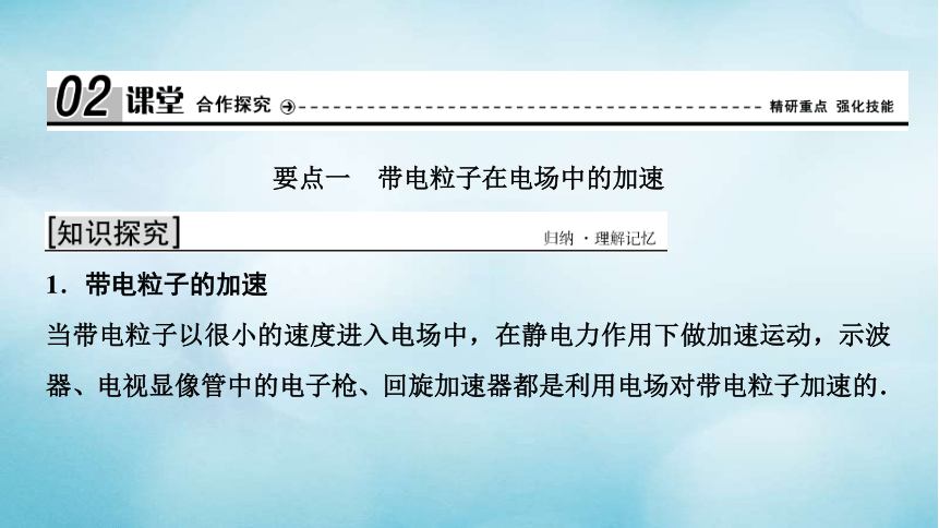 第一章静电场9带电粒子在电场中的运动:48张PPT