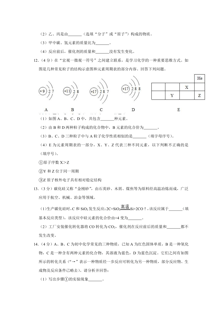 2021年陕西省中考化学模拟试卷（解析版）