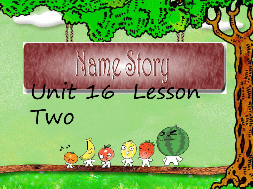 unit 16 lesson2 name stories[上学期]