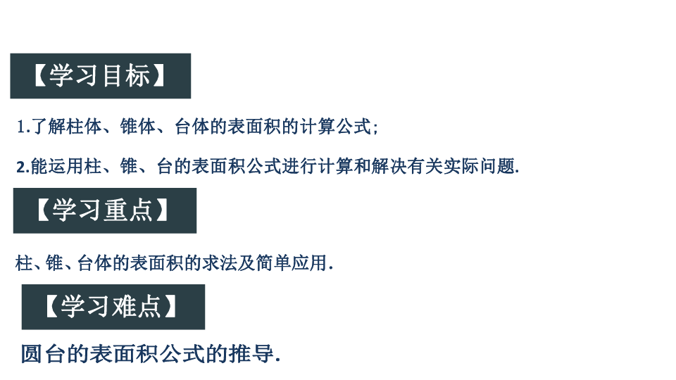 7.1简单几何体的侧面积课件20张PPT