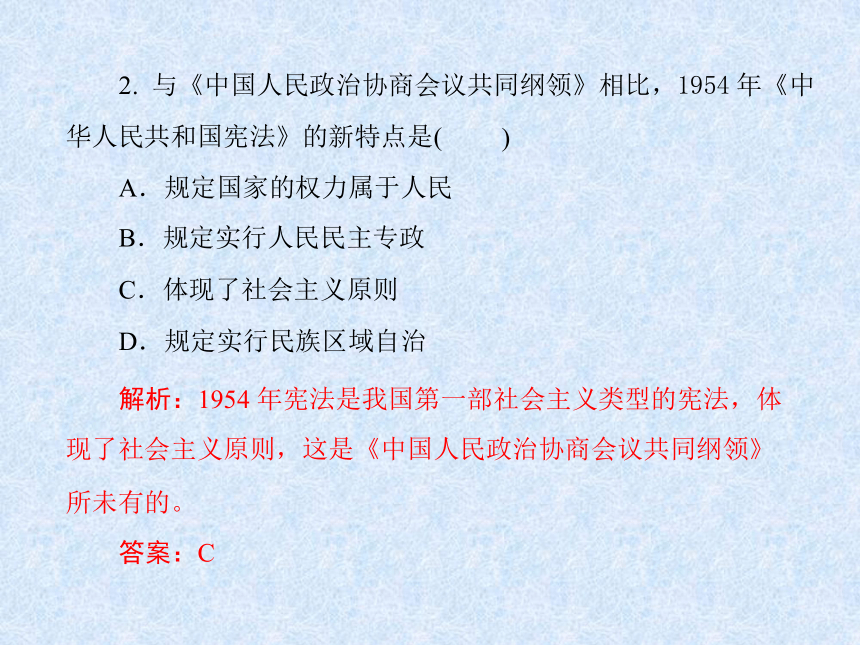 岳麓版历史必修一课件：第六单元第21课 新中国的政治建设（共36张PPT）