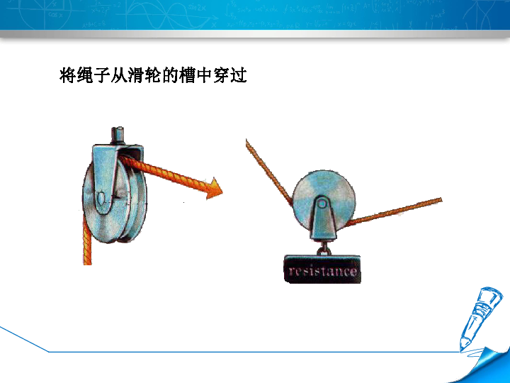 第十章  机械与人第二节  滑轮及其应用定滑轮和动滑轮    滑轮组课后