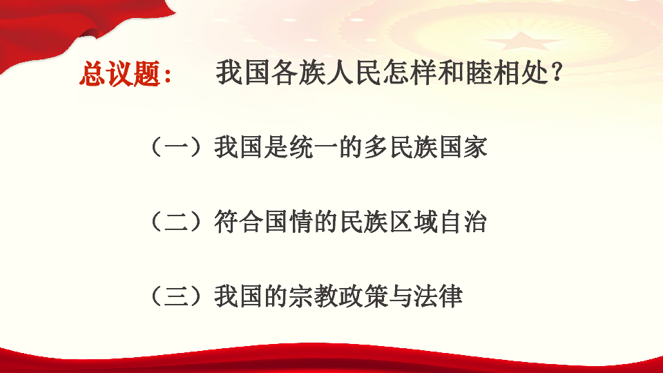 统编版高中政治必修三6.2民族区域自治制度 课件（共28张PPT）