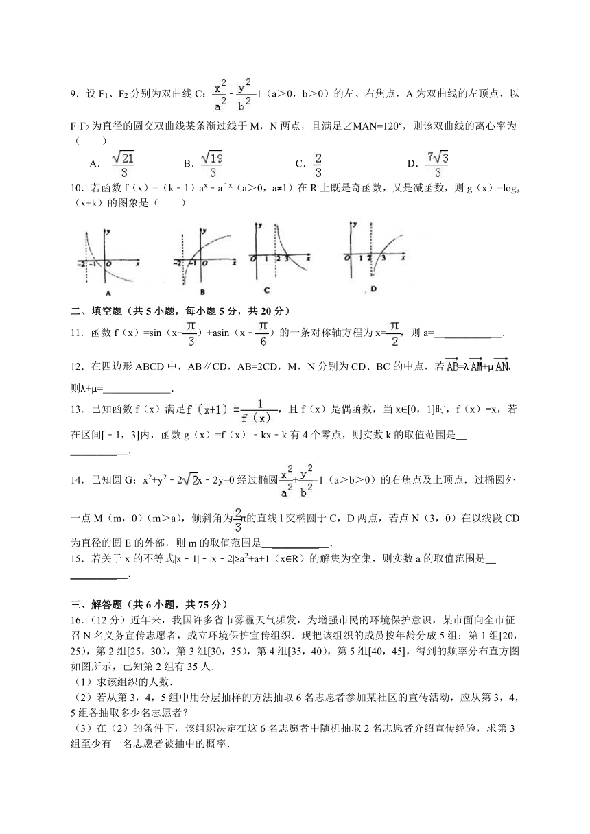 江西省南昌市2014届高三第三次模拟考试数学文试题（WORD版）