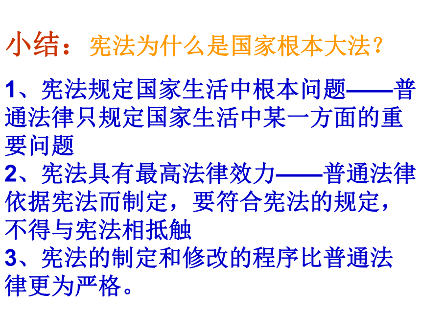 宪法是国家的根本大法