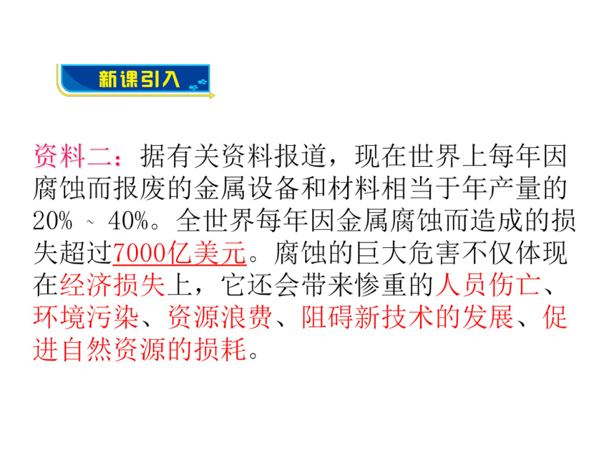 鲁教版化学九年级下册9.3 钢铁的锈蚀与防护课件（25张ppt）