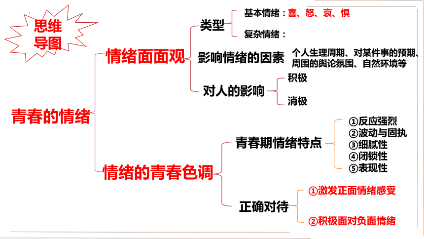 第四课揭开情绪的面纱期末复习示范课件25张ppt