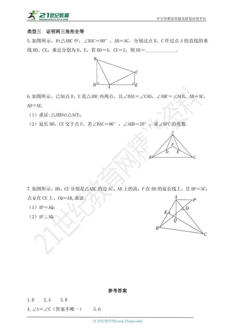 第一章 三角形专项训练：全等三角形的判定与性质 （含答案）