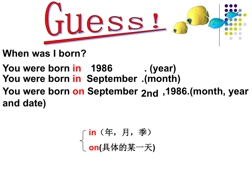 Unit 9 When was he born?单元复习