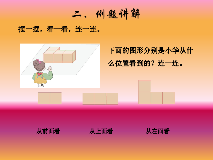 人教版数学四年级下册课件第二单元观察物体例12课件18张ppt