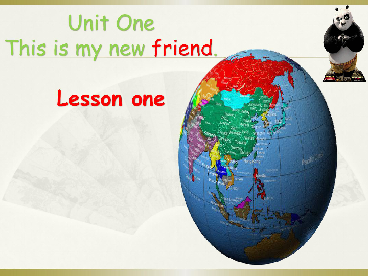 Unit 1 This is my new friend. Lesson 1 课件（28张PPT）